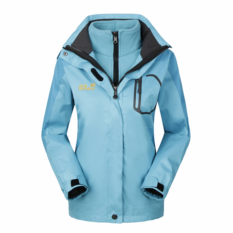 情侶款兩件套雙面絨沖鋒衣防風(fēng)擋雨戶(hù)外釣魚(yú)登山定做加工訂LOGO